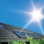 Sonnenwärme von eigenen Hausdach ernten